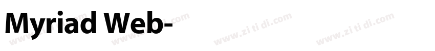 Myriad Web字体转换